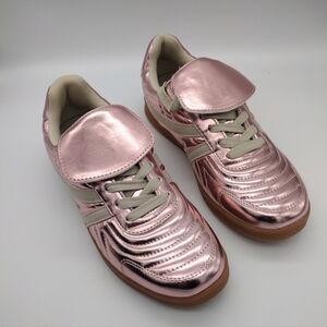 Pink Metallic Sneakers Steve Madden Sz 9 New